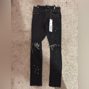Purple Jeans (Black & White) Size:29